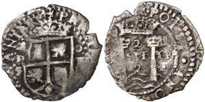 1652. Felipe IV. Potosí. E. 2 reales. (AC. ... 