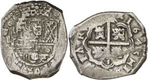 1643. Felipe IV. MD (Madrid). B. 8 reales. ... 