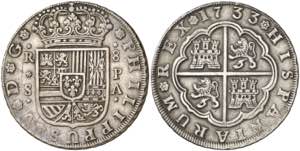 1733. Felipe V. Sevilla. PA. 8 reales. (AC. ... 