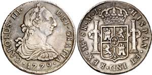1779. Carlos III. Lima. MJ. 8 reales. (AC. ... 