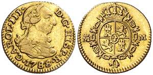 1788/7. Carlos III. Madrid. M. 1/2 escudo. ... 