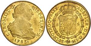 1783. Carlos III. Lima. MI. 8 escudos. (AC. ... 