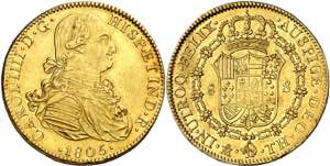 1805. Carlos IV. México. TH. 8 escudos. ... 