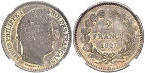 Francia. 1847. Luis Felipe I A (París). 2 ... 