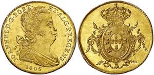 Portugal. 1805. Juan, Príncipe Regente. ... 