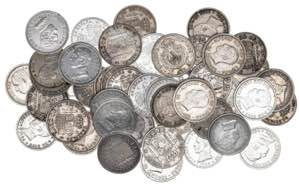 1869 a 1926. 50 céntimos. Lote de 50 ... 