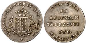 1833. Isabel II. Tarragona. Proclamación. ... 