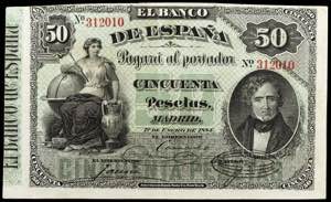 1884. 50 pesetas. (Ed. B67) (Ed. 283). 1 de ... 