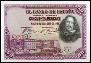 1928. 50 pesetas. (Ed. D8) (Ed. 407). 15 de ... 