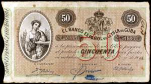 1896. El Banco Español de la Isla de Cuba. ... 