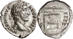 (146 d.C.). Antonino pío. Denario. ... 