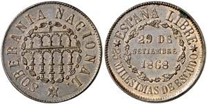 1868. Gobierno Provisional. Segovia. 25 ... 