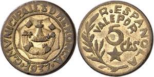 1937. Menorca (Baleares). 5 céntimos. (AC. ... 