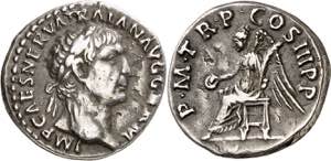 (100 d.C.). Trajano. Denario. (Spink falta) ... 