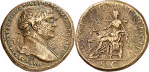 (107 d.C.). Trajano. Sestercio. (Spink 3199) ... 