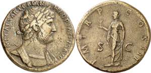 (121-123 d.C.). Adriano. Sestercio. (Spink ... 