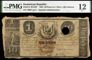 República Dominicana. 1848. 1 peso ... 