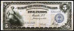 Filipinas. 1933. The Bank of the Philippine ... 