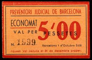 Barcelona. Preventori Judicial. Economat. 5 ... 