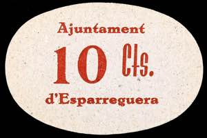 Esparraguera. 10 céntimos. (T. 1081). ... 