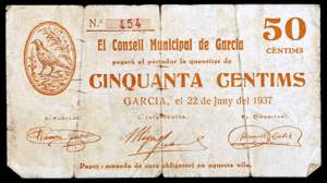 Garcia. 50 céntimos. (T. 1264). Nº 454. ... 