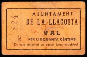 La Llagosta. 50 céntimos. (T. 1512). ... 