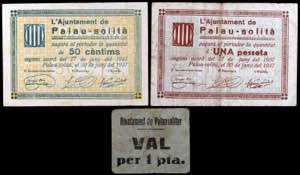 Palau-Solità. 50 céntimos y 1 peseta ... 