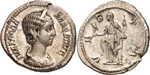 (226 d.C.). Julia Mamaea. Denario. (Spink ... 