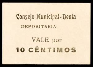 Denia (Alicante). 10 céntimos. (KG. 316c) ... 