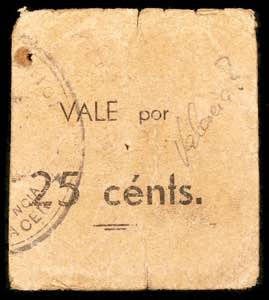 Albocacer (Castellón). 25 céntimos. (KG. ... 