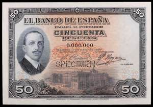 1927. 50 pesetas. (Ed. B110m) (Ed. 326M). 17 ... 