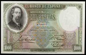 1931. 1000 pesetas. (Ed. C13) (Ed. 362). 25 ... 