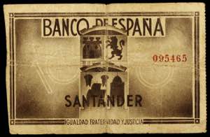 1936. Santander. 10 pesetas. (Ed. ... 