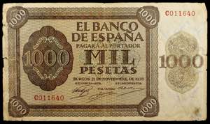 1936. Burgos. 1000 pesetas. (Ed. D24a) (Ed. ... 