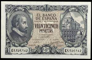 1940. 25 pesetas. (Ed. D37a) (Ed. ... 
