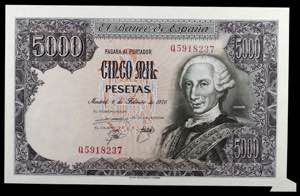1976. 5000 pesetas. (Ed. E1a) (Ed. 475a). 6 ... 