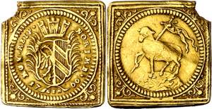 Alemania. Nuremberg. 1700. 1/2 ducado. (Fr. ... 