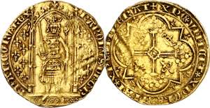 Francia. Carlos V (1364-1380). 1 franc au ... 