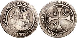 s/d. Carlos I. Cagliari. 2 reales. (Cru.C.G. ... 