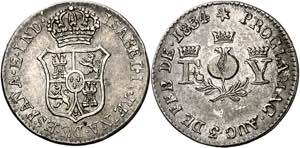 1834. Isabel II. Granada. Medalla de ... 