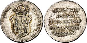 1833. Isabel II. Jaén. Medalla de ... 