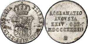 1833. Isabel II. Madrid. Medalla de ... 