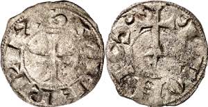 Alfonso VII (1126-1157). Zamora. Dinero. ... 