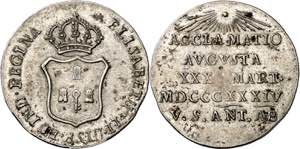 1834. Isabel II. San Antonio Abad. Medalla ... 