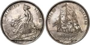 1868. Alzamiento Nacional. Medalla. (Cano ... 