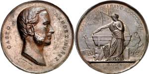 1869. A Casto Méndez Núñez. Medalla. ... 
