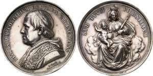 Italia. Estados Pontificios. 1869. Pío IX. ... 