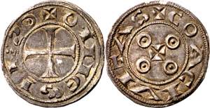 Alfonso VII (1126-1157). Segovia. Dinero. ... 