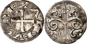 Alfonso VII (1126-1157). ¿Segovia?. Dinero. ... 