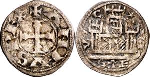 Alfonso VIII (1158-1214). Calahorra. Dinero. ... 